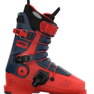 Men's Red and Blue Ski Boots